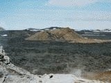Sopečný kráter na Islandu