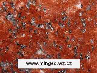 Leštěná červená švédská žula (granit)